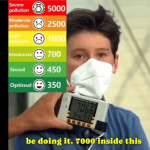 Not Healthy CO2 level in a Mask